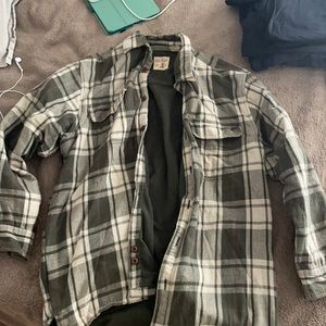 Red head fleeced lined flannel